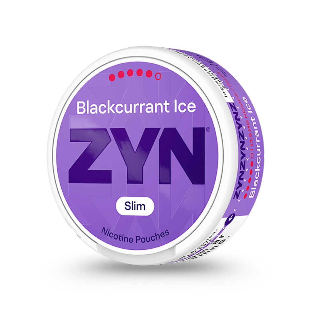 ZYN Blackcurrant Ice Slim Super Strong (13.5 mg/pouch) – Nordic