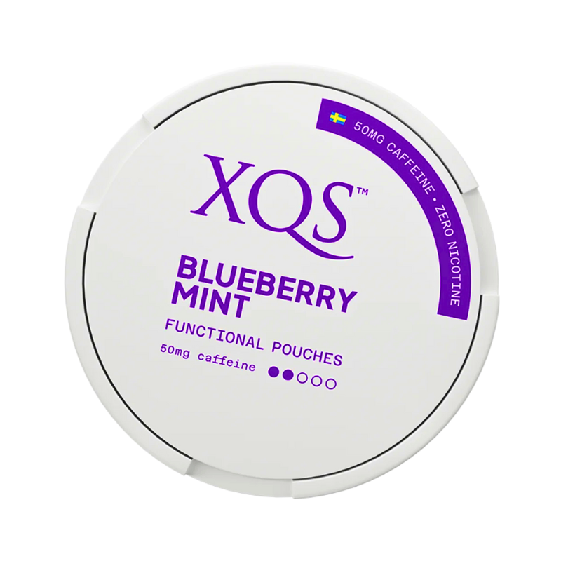 XQS Blueberry Mint Functional Pouches 50mg - Nicotine and Tobacco Free