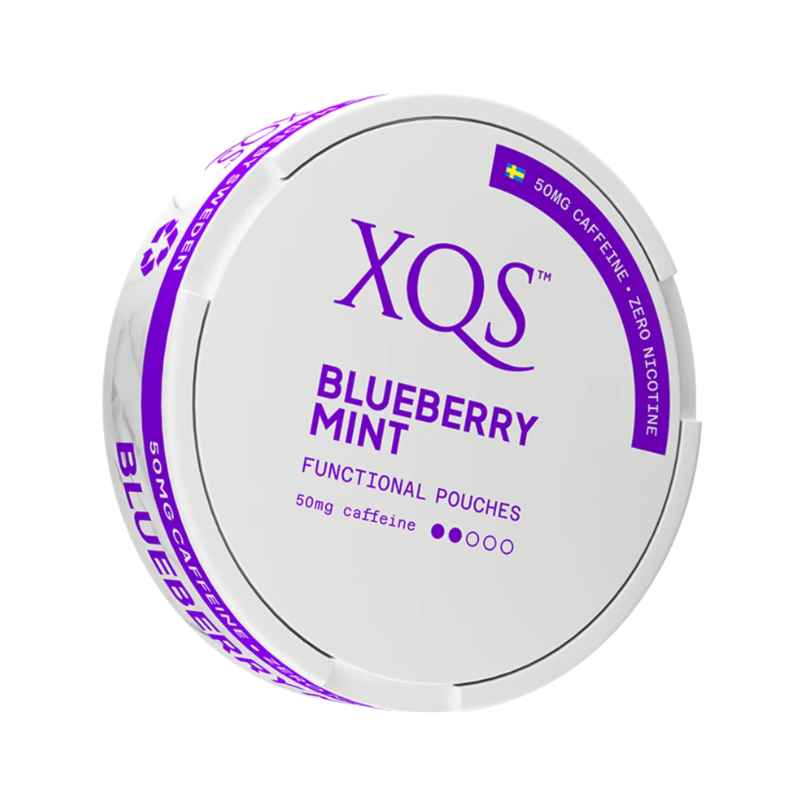 XQS Blueberry Mint Functional Pouches 50mg - Nicotine and Tobacco Free
