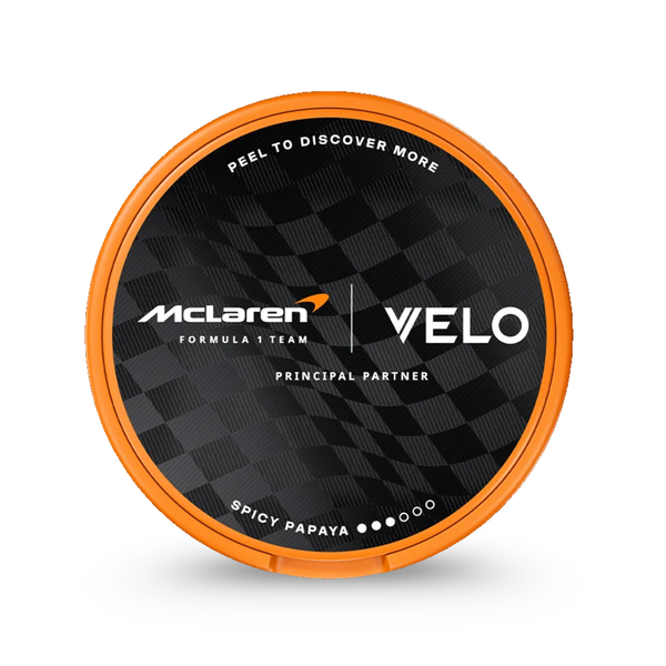 VELO McLaren Spicy Papaya (8 mg/pouch) – Nordic Fulfillment