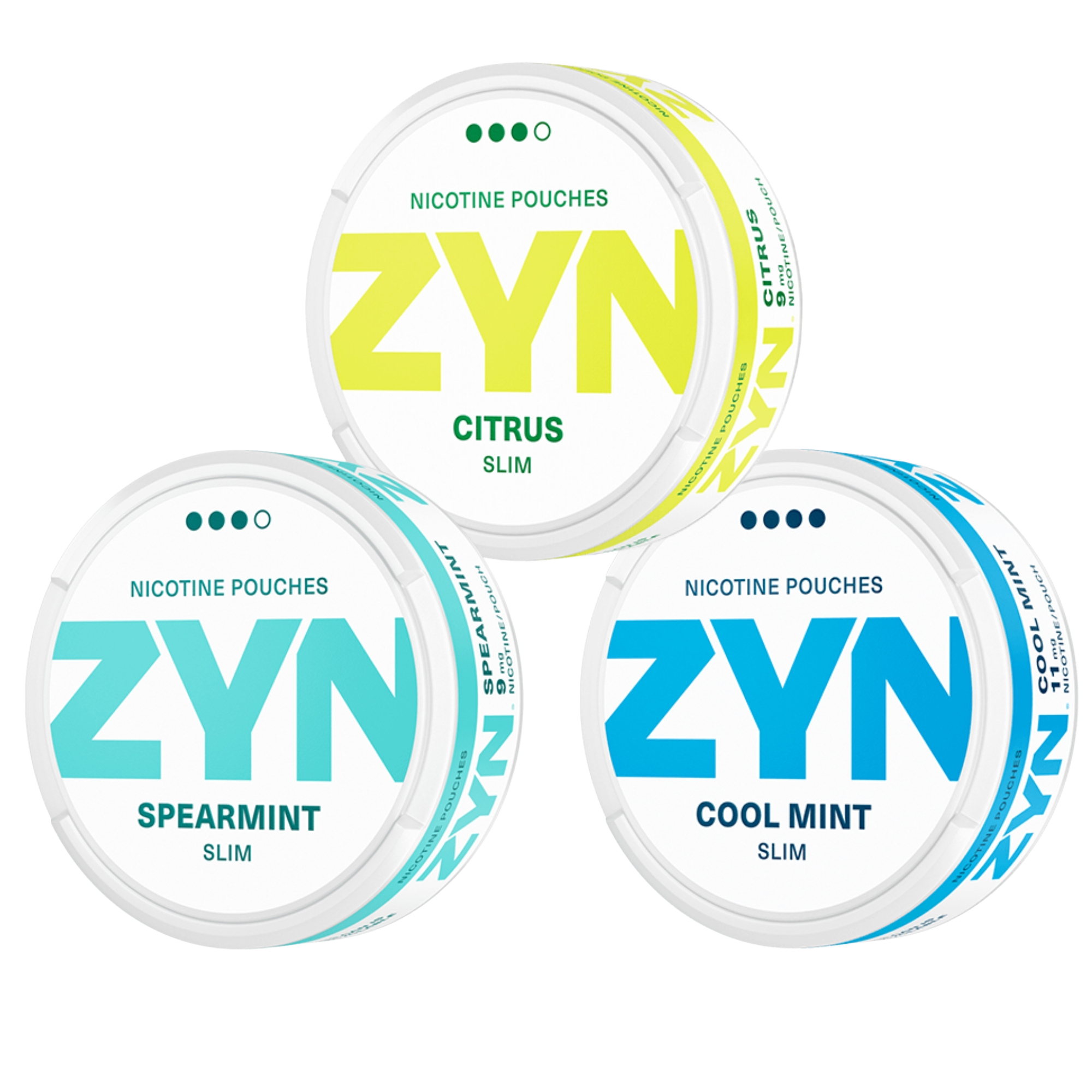 Nordic Fulfillment Nordic Fulfillment Nicotine Pouches 3-Pack | ZYN Citrus Slim, Spearmint Slim & Cool Mint Slim Mix Pack