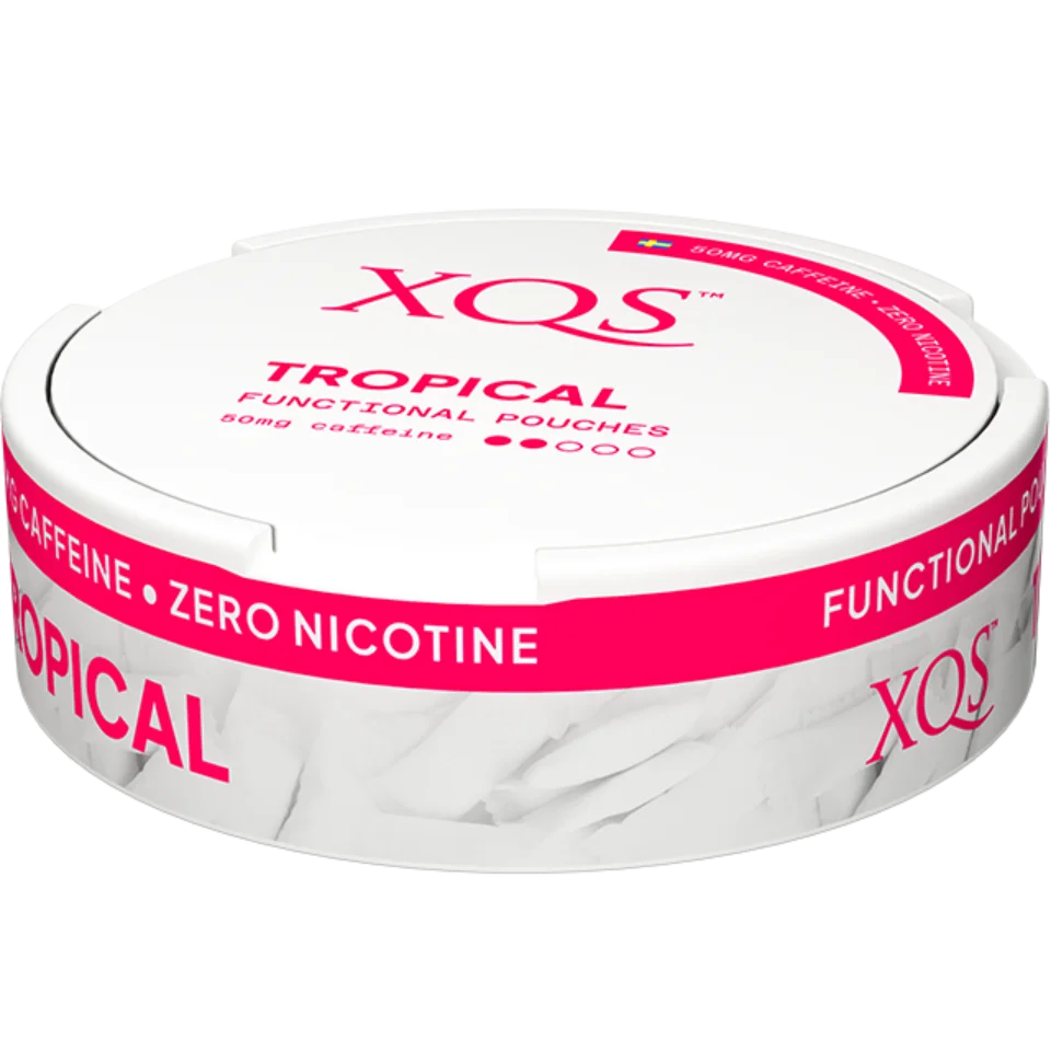 XQS Tropical Functional Pouches 50MG Caffeine - Nicotine and tobacco free