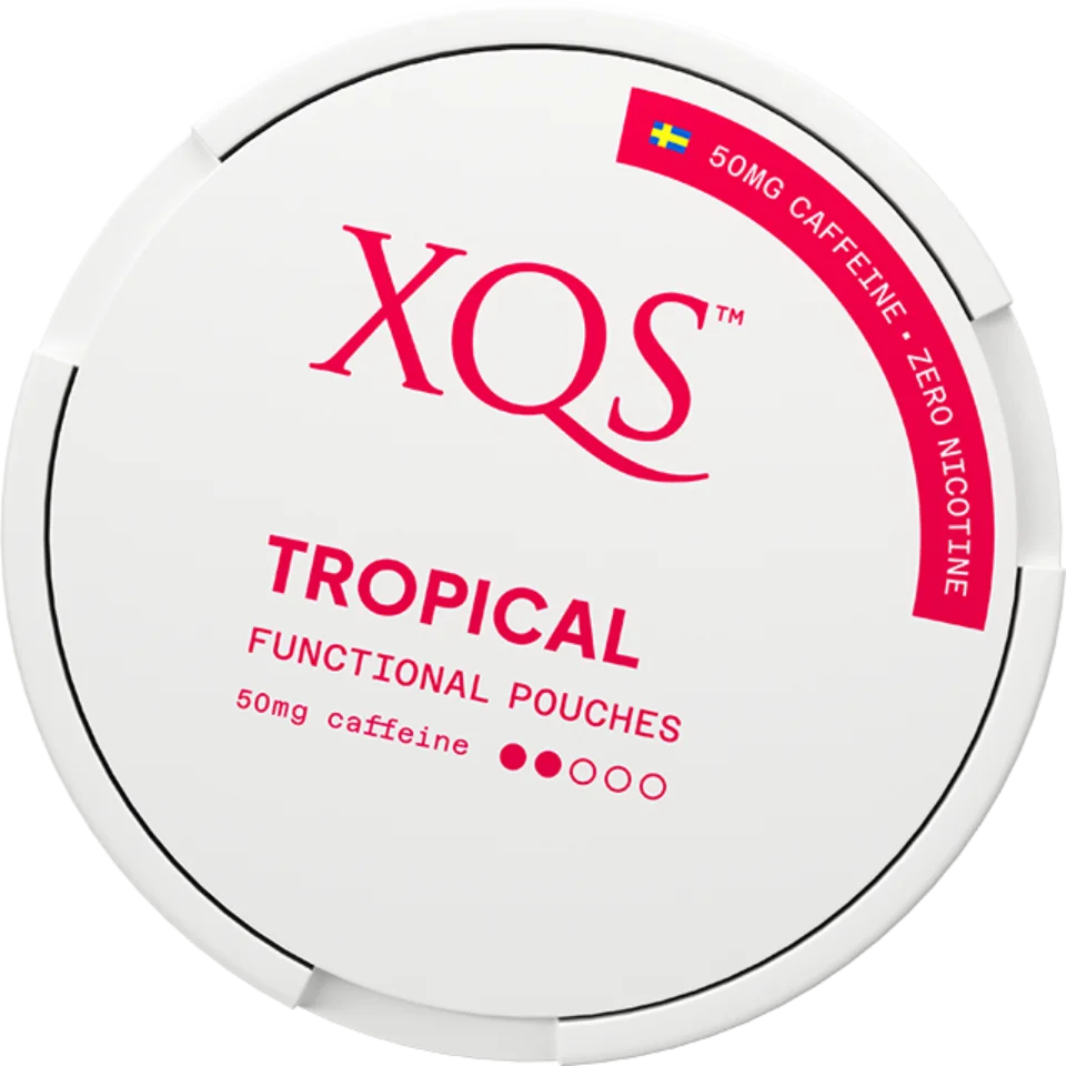 XQS Tropical Functional Pouches 50MG Caffeine - Nicotine and tobacco free